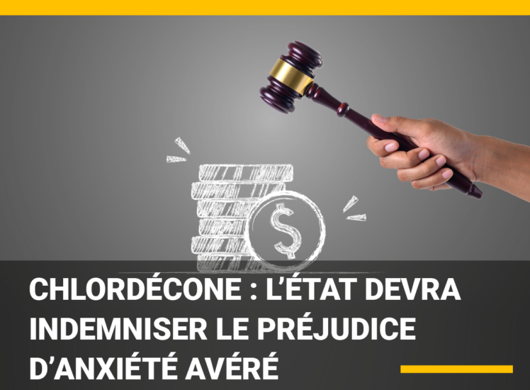 Chlordécone: l’Etat devra indemniser le préjudice d’anxiété avéré